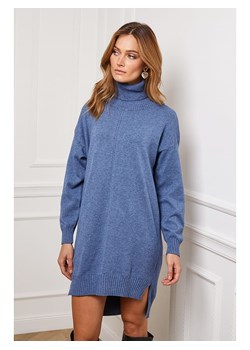 Joséfine Sukienka dzianinowa "Abufera" w kolorze niebieskim ze sklepu Limango Polska w kategorii Sukienki - zdjęcie 188243313