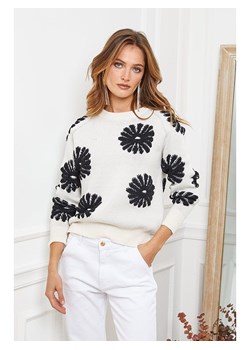 Joséfine Sweter "Banshee" w kolorze biało-czarnym ze sklepu Limango Polska w kategorii Swetry damskie - zdjęcie 188243420
