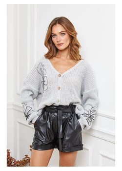 Joséfine Kardigan "Beegees" w kolorze jasnoszarym ze sklepu Limango Polska w kategorii Swetry damskie - zdjęcie 188243440