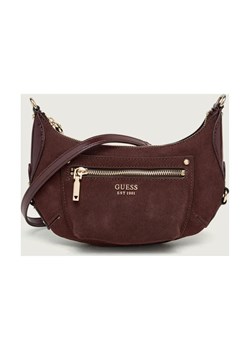 Guess Listonoszka MARSHA MINI | zamsz ze sklepu Gomez Fashion Store w kategorii Listonoszki - zdjęcie 188244453