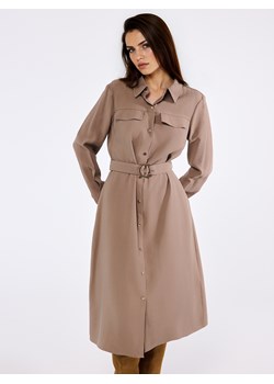 Mohito - Koszulowa sukienka midi - brązowy ze sklepu Mohito w kategorii Sukienki - zdjęcie 188245673