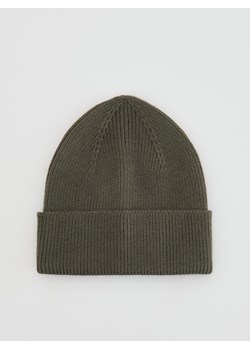 Reserved - Czapka beanie z wiskozą - jasny zielony ze sklepu Reserved w kategorii Czapki zimowe męskie - zdjęcie 188245753
