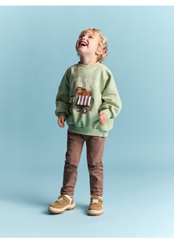 Reserved - Bawełniane legginsy - ciemnobrązowy ze sklepu Reserved w kategorii Spodnie chłopięce - zdjęcie 188245802