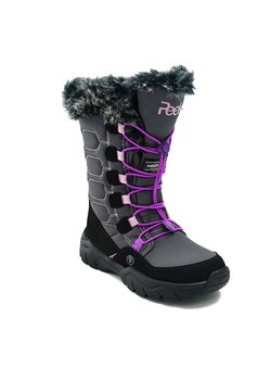 Peek U Kozaki zimowe "Catwalk" w kolorze szaro-fioletowym ze sklepu Limango Polska w kategorii Buty zimowe dziecięce - zdjęcie 188246100