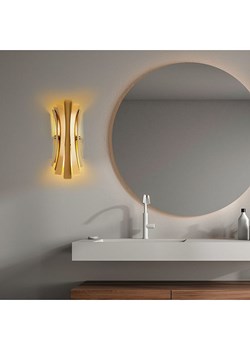 ABERTO DESIGN Lampa ścienna w kolorze złotym - 17 x 48 cm ze sklepu Limango Polska w kategorii Oświetlenie - zdjęcie 188246180