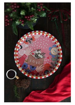 Violeta Home Taca w kolorze czerwonym - Ø 31,5 cm ze sklepu Limango Polska w kategorii Misy i tace dekoracyjne - zdjęcie 188246271