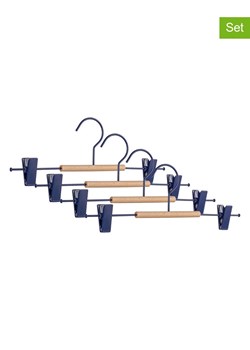 Bizzotto Wieszaki (4 szt.) w kolorze niebiesko-beżowym na ubrania - 35 x 12 cm ze sklepu Limango Polska w kategorii Szafy - zdjęcie 188246681