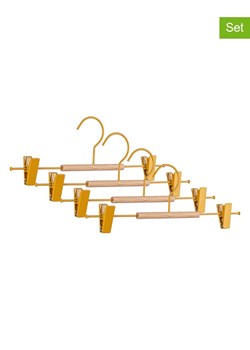 Bizzotto Wieszaki (4 szt.) w kolorze musztardowo-beżowym na ubrania - 35 x 12 cm ze sklepu Limango Polska w kategorii Szafy - zdjęcie 188246683