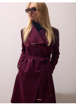 Mohito - Płaszcz z imitacji zamszu - mahoń ze sklepu Mohito w kategorii Płaszcze damskie - zdjęcie 188246891