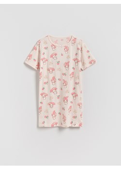 Reserved - Bawełniana koszula nocna My Melody - brudny róż ze sklepu Reserved w kategorii Piżamy dziecięce - zdjęcie 188247141