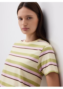 Reserved - T-shirt w paski - wielobarwny ze sklepu Reserved w kategorii Bluzki damskie - zdjęcie 188247290