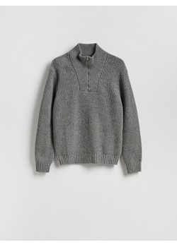 Reserved - Sweter z wełną - szary ze sklepu Reserved w kategorii Swetry męskie - zdjęcie 188247333