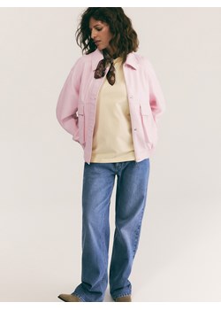 Reserved - Bawełniany t-shirt - jasnożółty ze sklepu Reserved w kategorii Bluzki damskie - zdjęcie 188247372