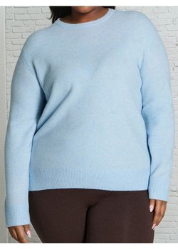 Sinsay - Sweter basic z domieszką wełny Plus Size - niebieski ze sklepu Sinsay w kategorii Swetry damskie - zdjęcie 188248051