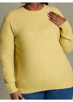 Sinsay - Sweter basic z domieszką wełny Plus Size - żółty ze sklepu Sinsay w kategorii Swetry damskie - zdjęcie 188248054