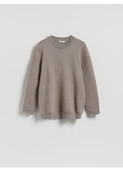 Reserved - Sweter z wiskozą - brązowy ze sklepu Reserved w kategorii Swetry męskie - zdjęcie 188248314