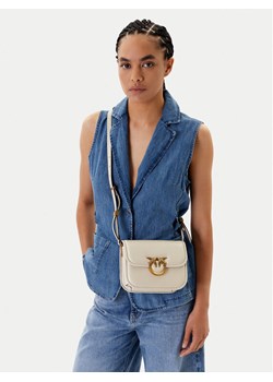 Torebka PINKO Love Box Bag Fl Mini 104297 A26L Écru ze sklepu eobuwie.pl w kategorii Listonoszki - zdjęcie 188248860