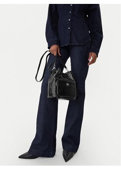 Torebka PINKO Cargo Bucket Vitello Al 25-26 PLTT 105112 A2JC Czarny ze sklepu eobuwie.pl w kategorii Torebki worki - zdjęcie 188248933