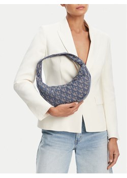 Torebka Calvin Klein Ckj Monogram Pinched Medium Shou LV04F3206G Niebieski ze sklepu eobuwie.pl w kategorii Torebki hobo - zdjęcie 188249213