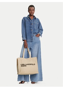 Torebka KARL LAGERFELD A1W50002 Beżowy ze sklepu eobuwie.pl w kategorii Torby Shopper bag - zdjęcie 188249254