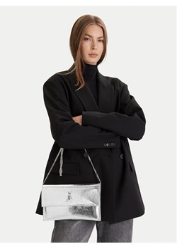 Torebka Patrizia Pepe CB5460/L041-S731 Srebrny ze sklepu eobuwie.pl w kategorii Kopertówki - zdjęcie 188249283