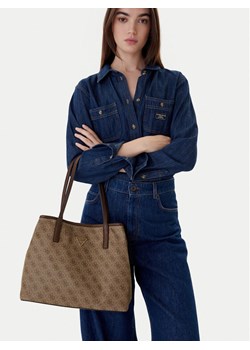 Torebka Guess Victtoria HWESG9 51428 Brązowy ze sklepu eobuwie.pl w kategorii Torby Shopper bag - zdjęcie 188249360