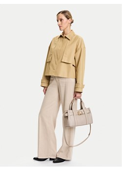 Torebka Calvin Klein Buckle Mini Tote With Strap LV04F3295G Beżowy ze sklepu eobuwie.pl w kategorii Torebki damskie - zdjęcie 188249531