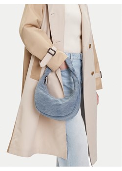 Torebka Calvin Klein Denim Soft Crescent Sm LV04F3207G Niebieski ze sklepu eobuwie.pl w kategorii Torebki hobo - zdjęcie 188249533