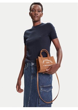 Torebka KARL LAGERFELD A3W50118 Brązowy ze sklepu eobuwie.pl w kategorii Kuferki - zdjęcie 188249632
