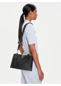 Torebka Tommy Hilfiger Th Her Med Satchel AW0AW17722 Czarny ze sklepu eobuwie.pl w kategorii Torebki damskie - zdjęcie 188249654