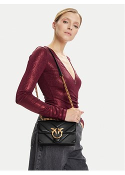 Torebka PINKO Love One Mini Light Dc. Al 25-26 PLTT 104550 A2OS Czarny ze sklepu eobuwie.pl w kategorii Listonoszki - zdjęcie 188249721