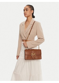 Torebka PINKO Love One Classic ST.CL Al 25-26 PLTT 105857 A0F1 Brązowy ze sklepu eobuwie.pl w kategorii Listonoszki - zdjęcie 188249722