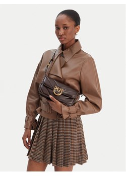 Torebka PINKO Love Box Baguette Al 25-26 PLTT 105083 A2W2 Brązowy ze sklepu eobuwie.pl w kategorii Listonoszki - zdjęcie 188249760