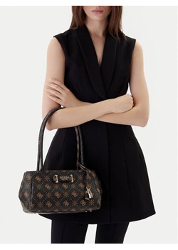Torebka Guess Carrie Logo HWGP98 98080 Brązowy ze sklepu eobuwie.pl w kategorii Listonoszki - zdjęcie 188249804