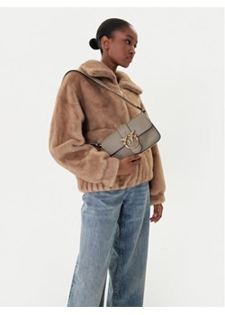 Torebka PINKO Love One Mini Slouchy Fl Al 25-26 104340 A0QO Szary ze sklepu eobuwie.pl w kategorii Listonoszki - zdjęcie 188249824