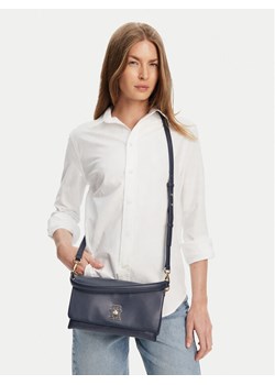 Torebka Tommy Hilfiger Th Modern Conv Crossover AW0AW17465 Granatowy ze sklepu eobuwie.pl w kategorii Listonoszki - zdjęcie 188249912