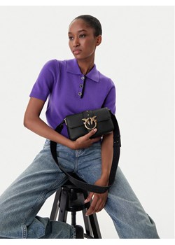 Torebka PINKO Love One Mini Slouchy Fl Al 25-26 104340 A2OX Czarny ze sklepu eobuwie.pl w kategorii Torebki damskie - zdjęcie 188250012