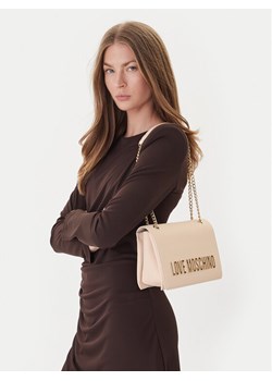 Torebka LOVE MOSCHINO JC4192PP0NKD0110 Écru ze sklepu eobuwie.pl w kategorii Listonoszki - zdjęcie 188250140
