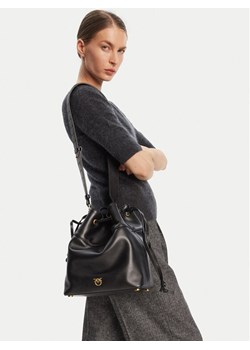 Torebka PINKO Secchiello Classic Al 25-26 PLTT 104305 A0QO Czarny ze sklepu eobuwie.pl w kategorii Torebki worki - zdjęcie 188250164