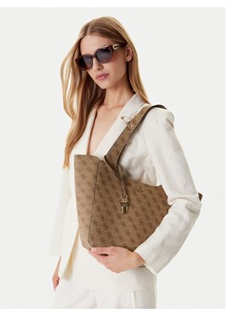 Torebka Guess HWSG73 34220 Brązowy ze sklepu eobuwie.pl w kategorii Torby Shopper bag - zdjęcie 188250201