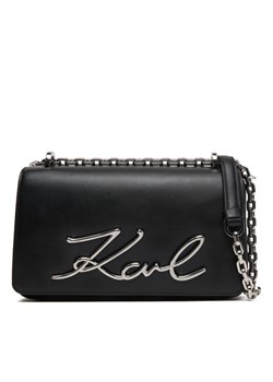 Torebka KARL LAGERFELD B1W30046 Czarny ze sklepu eobuwie.pl w kategorii Listonoszki - zdjęcie 188250222