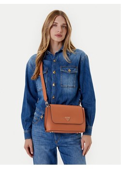 Torebka Guess Meridian II HWBG69 74200 Brązowy ze sklepu eobuwie.pl w kategorii Listonoszki - zdjęcie 188250243