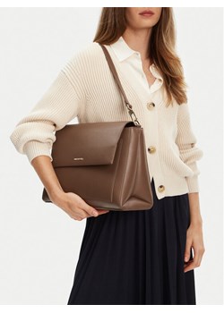 Torebka Gino Rossi C-NAILA-LDA8079 Brązowy ze sklepu eobuwie.pl w kategorii Listonoszki - zdjęcie 188250290