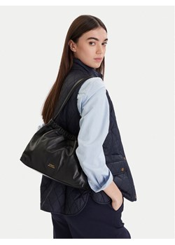 Torebka Tommy Hilfiger Soft Leather Shoulder Bag AW0AW18307 Czarny ze sklepu eobuwie.pl w kategorii Torebki damskie - zdjęcie 188250292