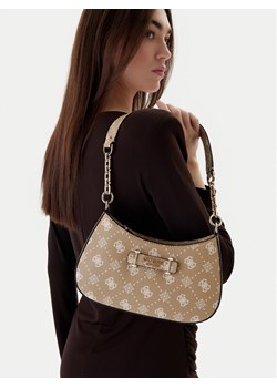 Torebka Guess Carrie Logo HWGP98 98180 Beżowy ze sklepu eobuwie.pl w kategorii Listonoszki - zdjęcie 188250371