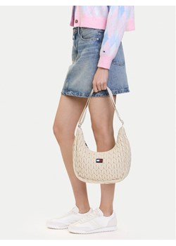 Torebka Tommy Jeans Tjw Urban Quilted AW0AW17546 Beżowy ze sklepu eobuwie.pl w kategorii Listonoszki - zdjęcie 188250404