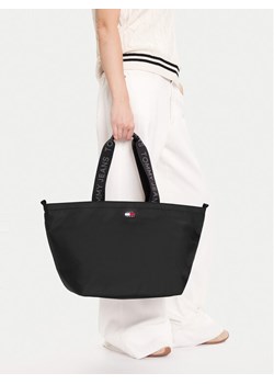 Torba Tommy Jeans Ess Daily Tote AW0AW17891 Czarny ze sklepu eobuwie.pl w kategorii Torby Shopper bag - zdjęcie 188250433