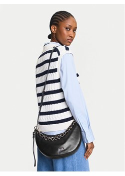 Torebka Tommy Hilfiger Moon Leather Crossover AW0AW17467 Czarny ze sklepu eobuwie.pl w kategorii Listonoszki - zdjęcie 188250443