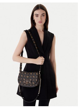 Torebka Guess Carrie Logo HWGP98 98200 Brązowy ze sklepu eobuwie.pl w kategorii Listonoszki - zdjęcie 188250462