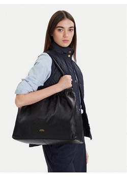 Torebka Tommy Hilfiger Soft Leather Tote AW0AW18308 Czarny ze sklepu eobuwie.pl w kategorii Torebki damskie - zdjęcie 188250491